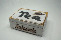 HERBACIARKA, pudełko na herbatę 6 przegród TEA