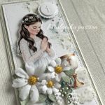 Kartka komunijna DL w pudełku - 