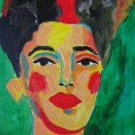 obraz do salonu frida kahlo meksykanka - 