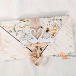 Zaproszenie na ślub – w formie kopertówki - zaproszenie w formie kopertówki Marta Zaborowska handmade