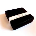 Obrączka koralikowa - oranż z brązem - 