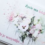 Kartka MOTYWACYJNA - pastelowy bukiet - Uniwersalna kartka z pastelowym bukietem kwiatów