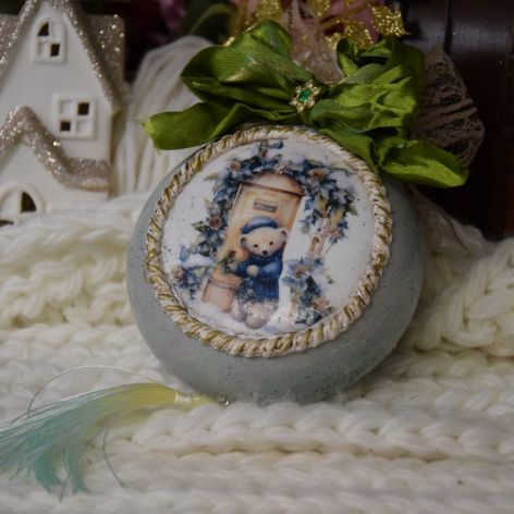 Bombka na choinkę, bombki ręcznie robione 64