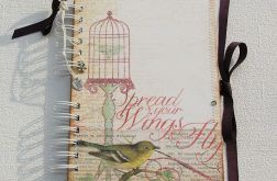 Notes A5 'w ptasim ogrodzie'