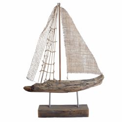 Żaglowiec, statek ze starego drewna /10/ rękodzieło, handmade