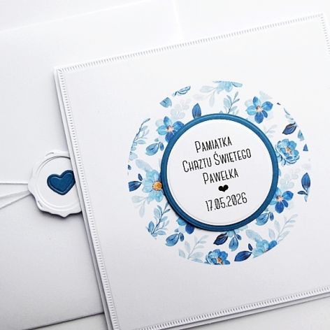 Kartka na Chrzest ręcznie robiona wyjątkowa