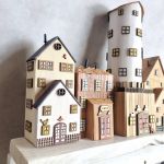 Wieszak - drewniane domki - na klucze i inne drobiazgi 10. - 