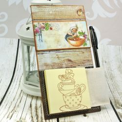 Notes na lodówkę -rustykalna kuchnia