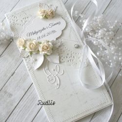 Ślubna kopertówka - inaczej; wersja szyta