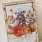Kobieca kartka urodzinowa "Autumn 3" GOTOWA - 