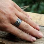 Opal rustykalnie - rustyjalny pierścionek
