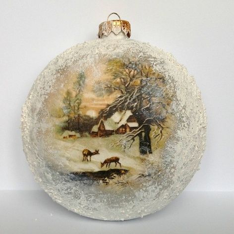 Bombka duża z napisem Merry Christmas