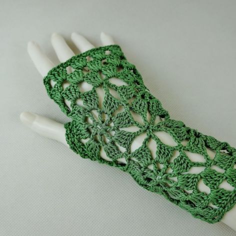 Rękawiczki, mitenki w zieleni
