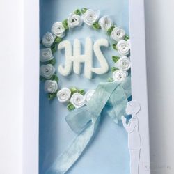 161,Kartka w pudełku na Komunię dla chłopca 