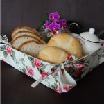 Koszyk na pieczywo - Angielskie róże - koszyk na chleb