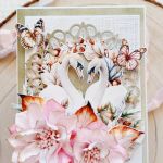 Kartka z Łabedziami - na Rocznice lub Ślub (22) - personalizowana kartka ślubna