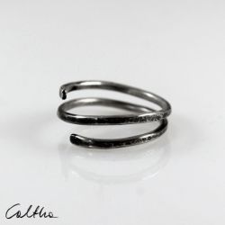 Zawijasy - srebrny pierścionek rozm. 12 (2109-21)