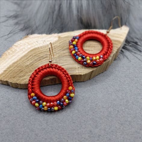 „DEMI” kolczyki szydełkowe