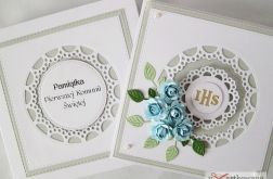 Kartka PAMIĄTKA I KOMUNII ażurowa #1 /Z