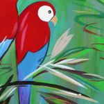 Obraz "Papagaje w tropigaju" - 