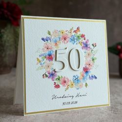 Kartka na 50 urodziny z personalizacją BH 35