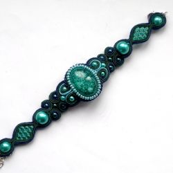 Bransoletka Granat, Turkus i Zieleń