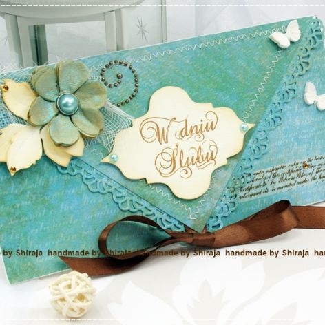 Kopertówka z okazji ślubu-lazurowe wybrzeże