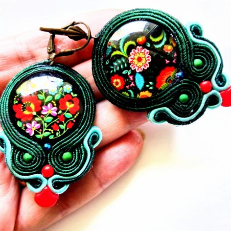Polish Folk kolczyki sutasz