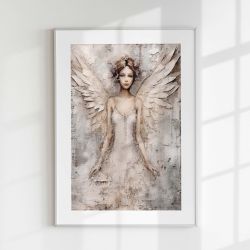 Anioł w Odcieniach Beżu 40x50 cm, 8-2-0041
