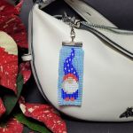 Skrzat Krasnal zimowy - Brelok zawieszka do kluczy torebki - Skrzat Krasnal zimowy - Brelok zawieszka do kluczy torebki