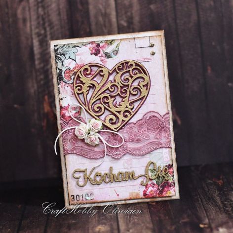 Kocham Cię - ażurowe serduszko