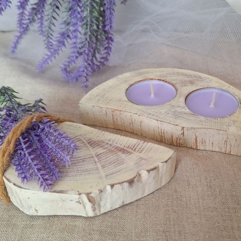 Świecznik Lawendowy