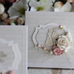 Romantyczna kartka ślubna z pudełkiem 2 - kartka ślubna z kwiatami