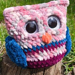 Sówka Lena - ręcznie wykonana