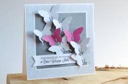 W DNIU ŚLUBU motyle na szarościach I