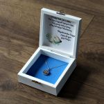 Pudełko na łańcuszek - prezent na komunię 2 - Pudełko na łańcuszek z okazji pierwszej komunii świętej pamiątka komunijna prezent komunijny dla chłopca komunia personalizowane pudełko