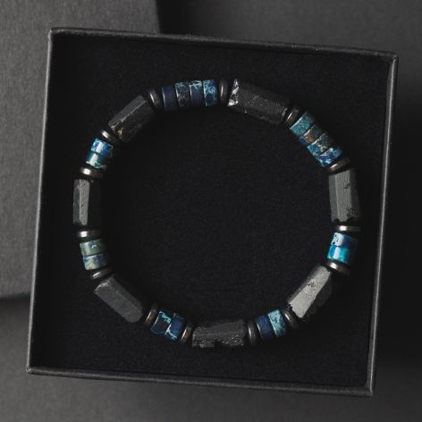 Bransoletka męska turmalin japis tj98