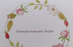 Zaproszenie komunijne #czystabiel wzór nr.16