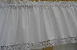 Biały lambrekin 250x35 - wzór 10