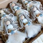 Aniołki ze srebrną gwiazdką - Komplet