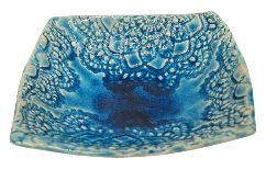 Ręcznie Robiona Miseczka Ceramiczna Turkusowa 13 cm Dekoracyjna