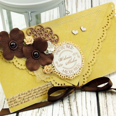 Kartka ślubna- babie lato