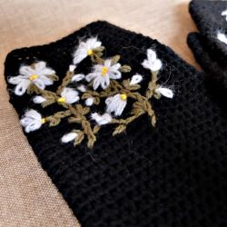 Rękawiczki-mitenki czarne