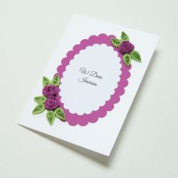 Oryginalna kartka imieninowa - quilling