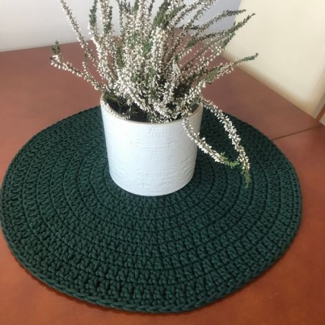 Podkładka na stół okrągła,pod talerz z sznurka.45cm