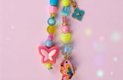 Kolorowy breloczek z motylkami