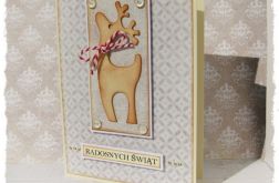 Kartka świąteczna z reniferem