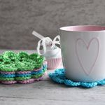 Szydełkowe podkładki pod kubki 6szt. - 