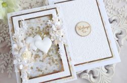 Ślubna kartka w pudełku 1051