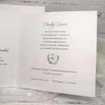 zaproszenia na ślub biało zielone ZSL 005 - 3